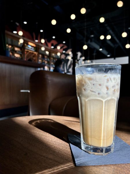 Iced coffee with vanilla inside of The Ibis (Samantha Hill/The Seahawk).