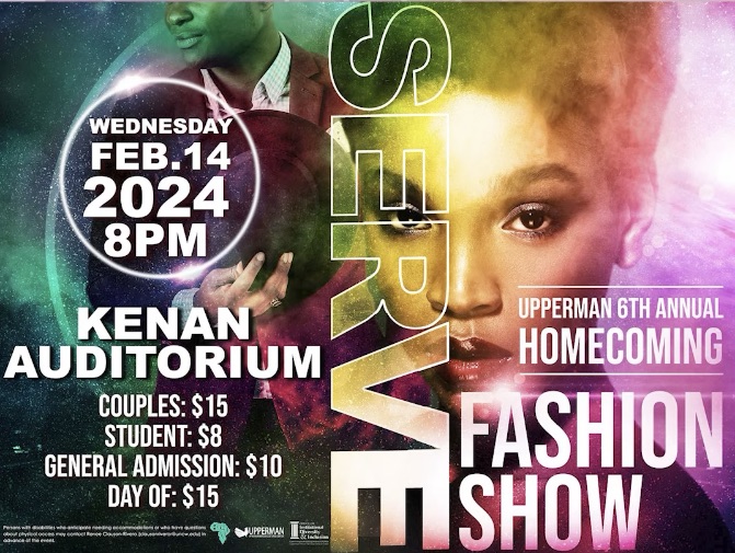 Poster for Sixth Annual Upperman Fashion Show. (Courtesy: UNCW Upperman African American Cultural Center) 