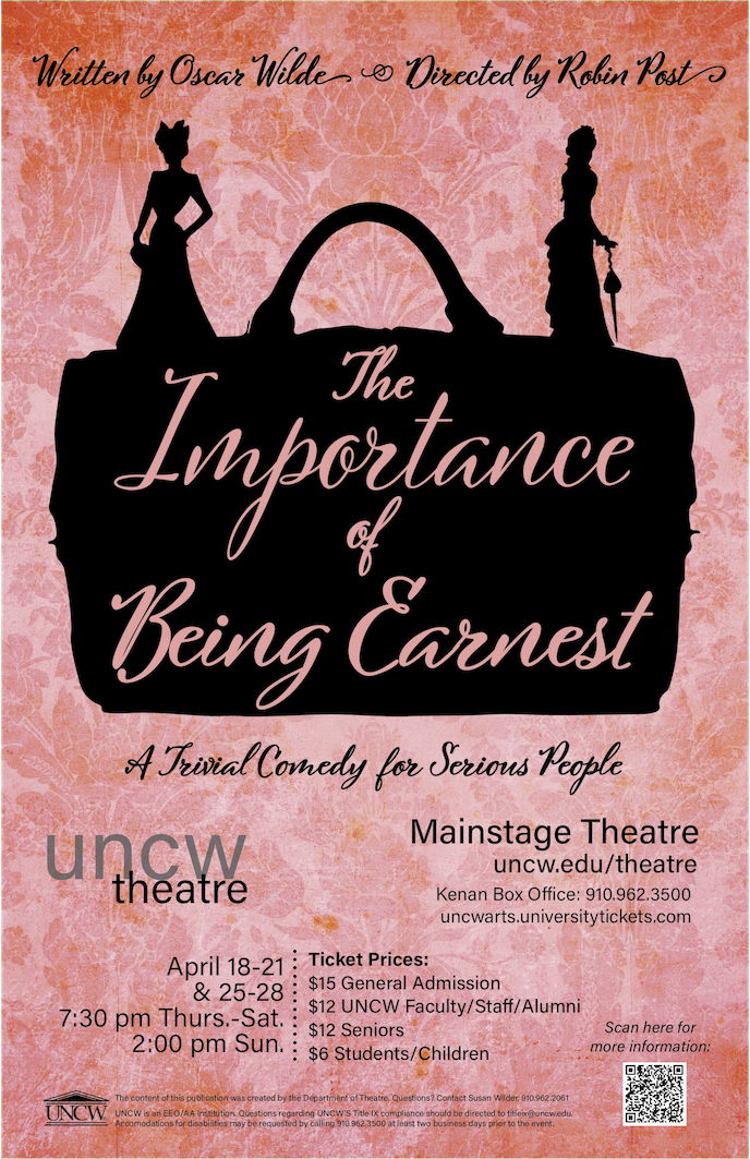 What do a misplaced handbag, multiple cases of mistaken identity and Bunburying have in common? UNCW Mainstage Theatre’s latest production, “The Importance of Being Earnest.” (Courtesy of UNCW Department of Theatre)