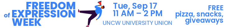 UNCW Freedom of Expression Week ad