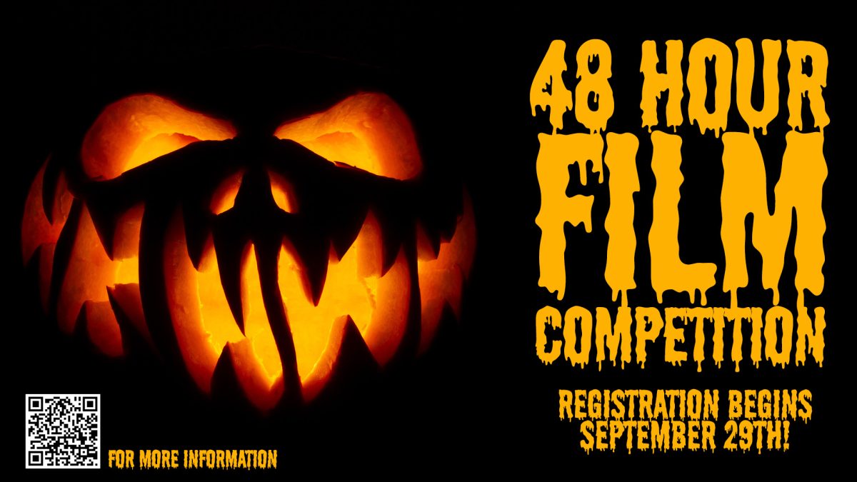 Promotional flyer for 48 Hour Film Competition (Courtesy of UNCW Randall Library's MakerStudio). 